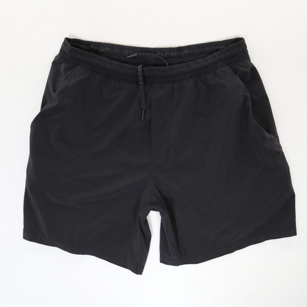 Lululemon Pace Breaker Linerless Shorts Men XL 7" Inseam Athletic Running Black